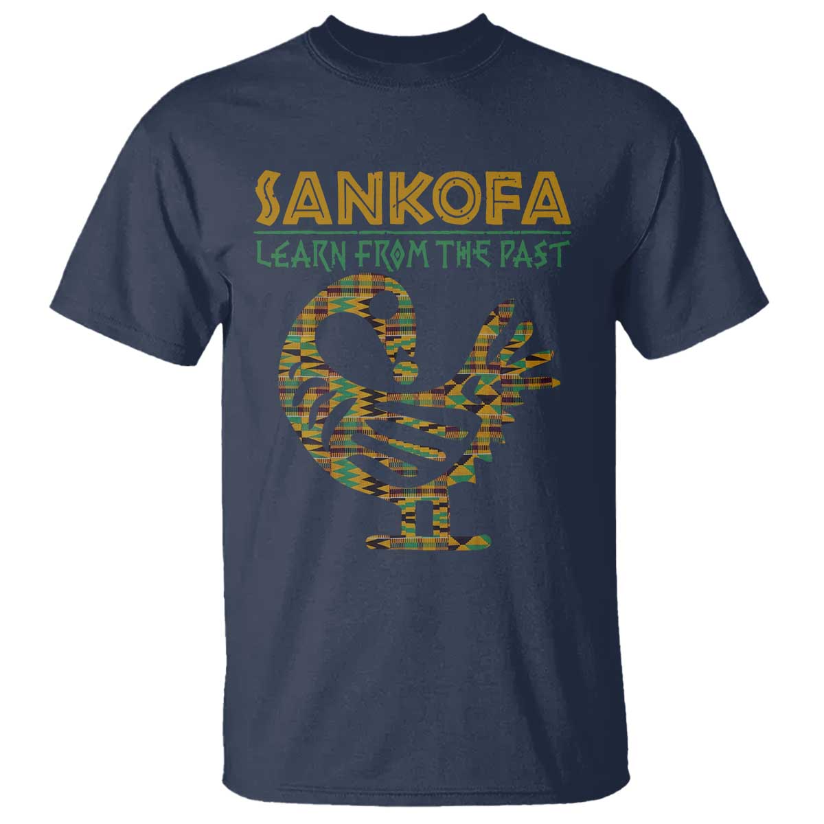 Sankofa Learn From The Past T Shirt African Bird Black History Akan Pattern