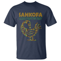 Sankofa Learn From The Past T Shirt African Bird Black History Akan Pattern