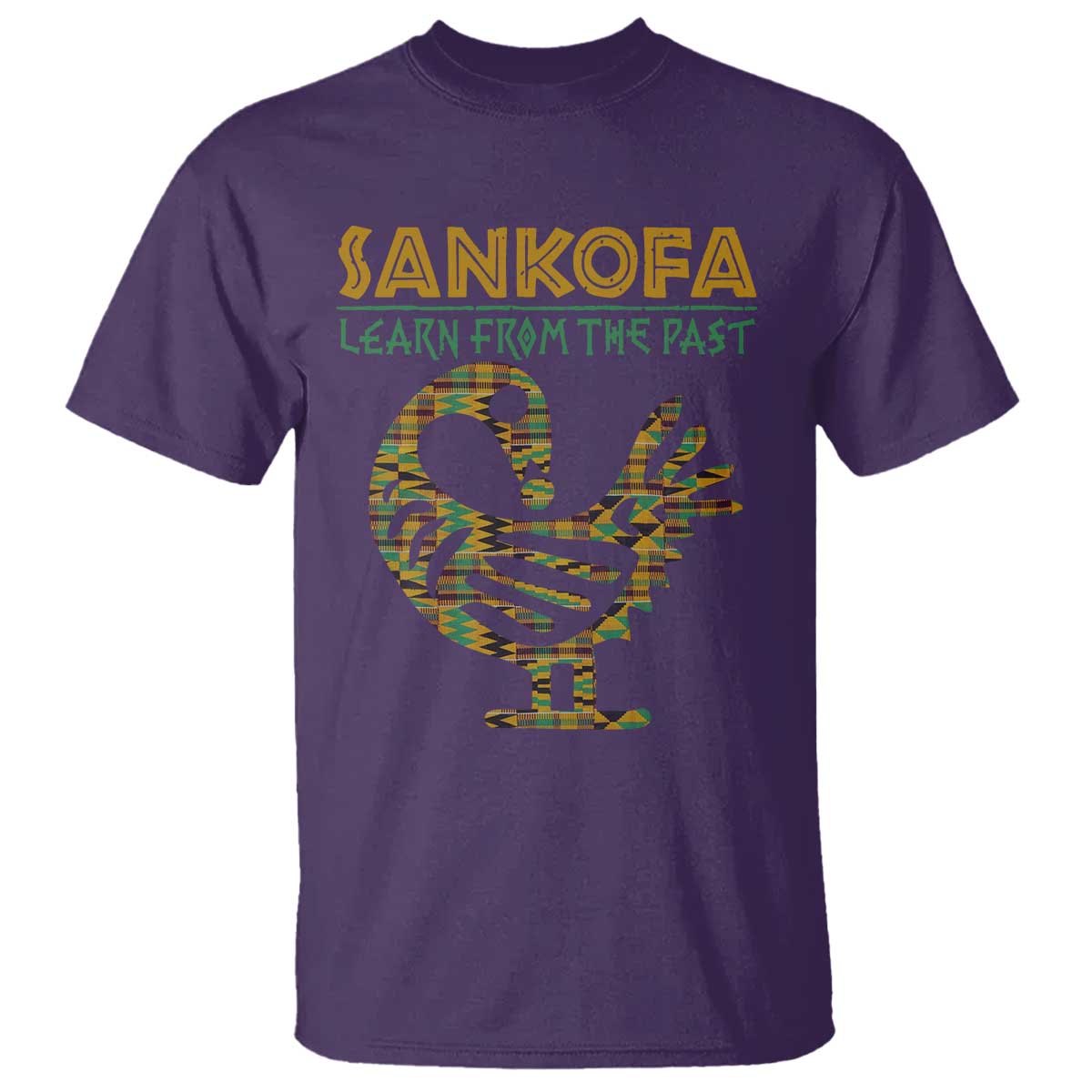 Sankofa Learn From The Past T Shirt African Bird Black History Akan Pattern