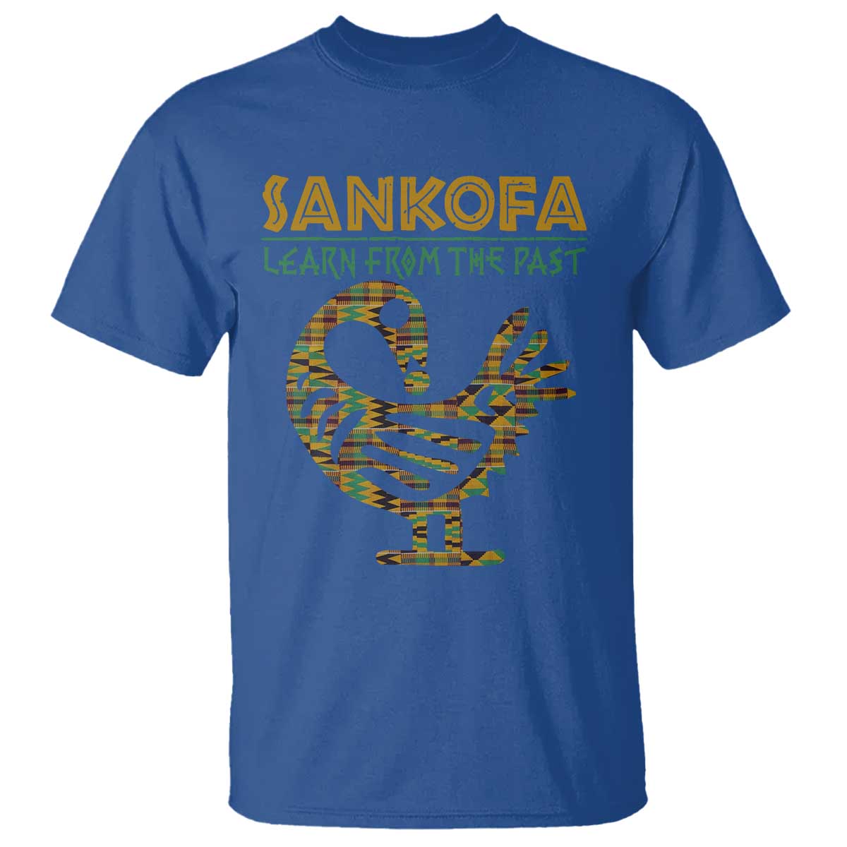 Sankofa Learn From The Past T Shirt African Bird Black History Akan Pattern
