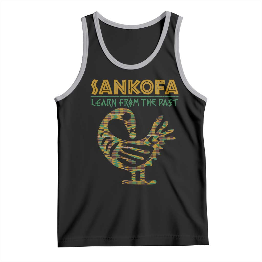 Sankofa Learn From The Past Tank Top African Bird Black History Akan Pattern