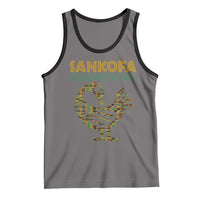 Sankofa Learn From The Past Tank Top African Bird Black History Akan Pattern