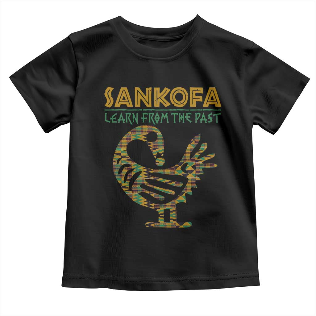 Sankofa Learn From The Past Toddler T Shirt African Bird Black History Akan Pattern