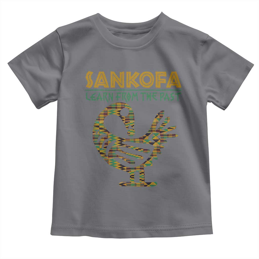 Sankofa Learn From The Past Toddler T Shirt African Bird Black History Akan Pattern