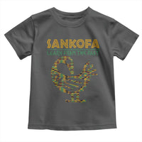 Sankofa Learn From The Past Toddler T Shirt African Bird Black History Akan Pattern