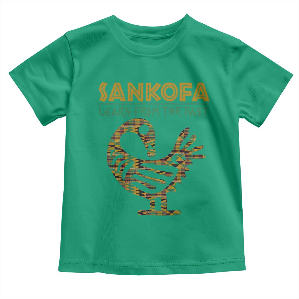 Sankofa Learn From The Past Toddler T Shirt African Bird Black History Akan Pattern