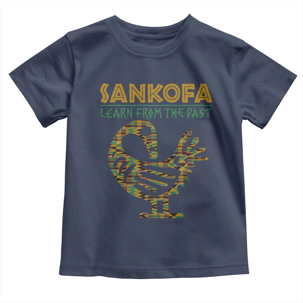 Sankofa Learn From The Past Toddler T Shirt African Bird Black History Akan Pattern