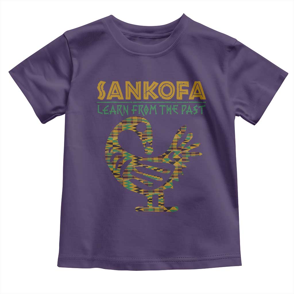 Sankofa Learn From The Past Toddler T Shirt African Bird Black History Akan Pattern