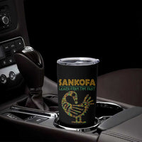 Sankofa Learn From The Past Tumbler Cup African Bird Black History Akan Pattern