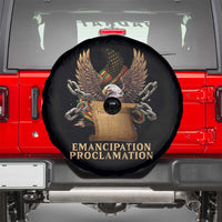 Emancipation Proclamation Spare Tire Cover Juneteenth End of Slavery Bald Eagle