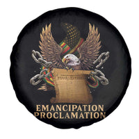 Emancipation Proclamation Spare Tire Cover Juneteenth End of Slavery Bald Eagle