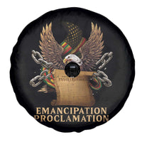 Emancipation Proclamation Spare Tire Cover Juneteenth End of Slavery Bald Eagle
