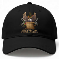 Emancipation Proclamation Baseball Cap Juneteenth End of Slavery Bald Eagle