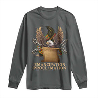 Emancipation Proclamation Long Sleeve Shirt Juneteenth End of Slavery Bald Eagle