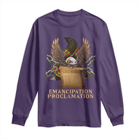 Emancipation Proclamation Long Sleeve Shirt Juneteenth End of Slavery Bald Eagle
