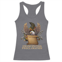 Emancipation Proclamation Racerback Tank Top Juneteenth End of Slavery Bald Eagle