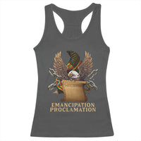 Emancipation Proclamation Racerback Tank Top Juneteenth End of Slavery Bald Eagle