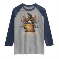 Emancipation Proclamation Raglan Shirt Juneteenth End of Slavery Bald Eagle