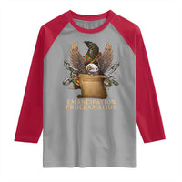 Emancipation Proclamation Raglan Shirt Juneteenth End of Slavery Bald Eagle