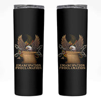 Emancipation Proclamation Skinny Tumbler Juneteenth End of Slavery Bald Eagle