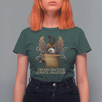 Emancipation Proclamation T Shirt For Women Juneteenth End of Slavery Bald Eagle