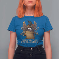 Emancipation Proclamation T Shirt For Women Juneteenth End of Slavery Bald Eagle