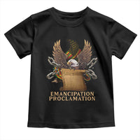 Emancipation Proclamation Toddler T Shirt Juneteenth End of Slavery Bald Eagle