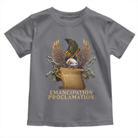 Emancipation Proclamation Toddler T Shirt Juneteenth End of Slavery Bald Eagle