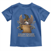 Emancipation Proclamation Toddler T Shirt Juneteenth End of Slavery Bald Eagle