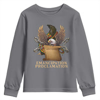 Emancipation Proclamation Youth Sweatshirt Juneteenth End of Slavery Bald Eagle