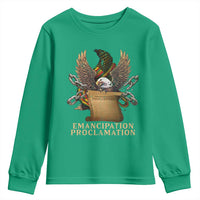 Emancipation Proclamation Youth Sweatshirt Juneteenth End of Slavery Bald Eagle