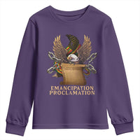 Emancipation Proclamation Youth Sweatshirt Juneteenth End of Slavery Bald Eagle