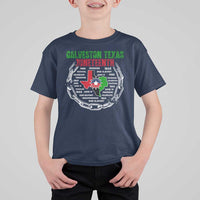 Juneteenth Galveston Texas T Shirt For Kid Break The Chain Freedom Since 1865