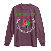 Juneteenth Galveston Texas Long Sleeve Shirt Break The Chain Freedom Since 1865