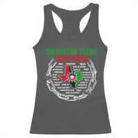 Juneteenth Galveston Texas Racerback Tank Top Break The Chain Freedom Since 1865