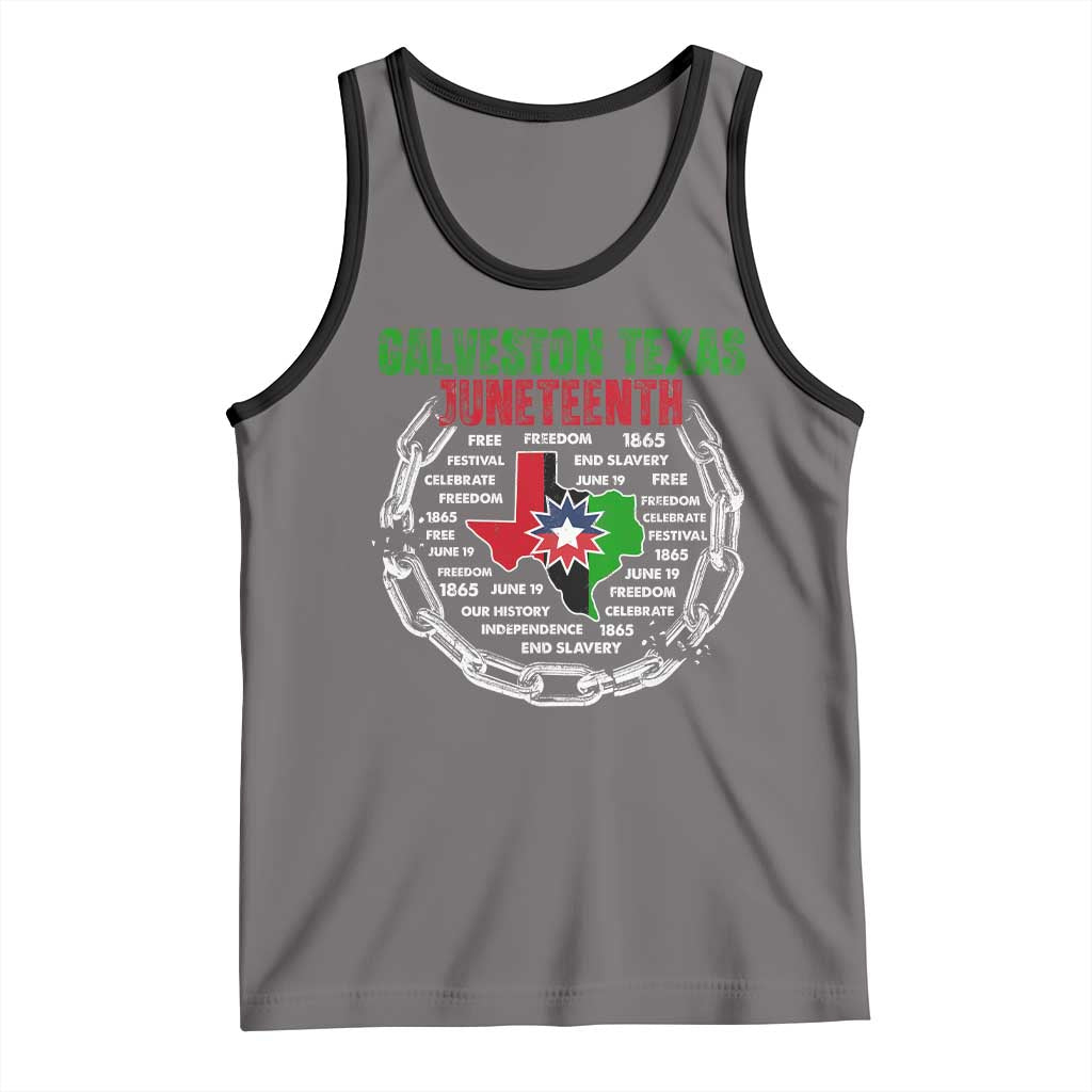 Juneteenth Galveston Texas Tank Top Break The Chain Freedom Since 1865