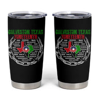 Juneteenth Galveston Texas Tumbler Cup Break The Chain Freedom Since 1865