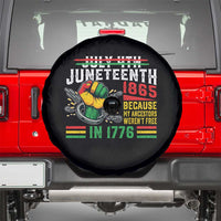 Juneteenth 1865 Because My Ancestors Weren't Free In 1776 Spare Tire Cover Break The Chains