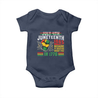 Juneteenth 1865 Because My Ancestors Weren't Free In 1776 Baby Onesie Break The Chains