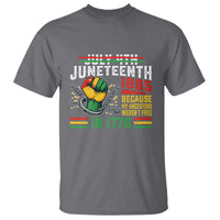 Juneteenth 1865 Because My Ancestors Weren't Free In 1776 T Shirt Break The Chains