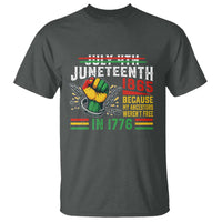 Juneteenth 1865 Because My Ancestors Weren't Free In 1776 T Shirt Break The Chains