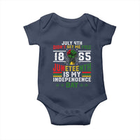 July 4th Didn't Set Me Free 1865 Juneteenth Is My Independence Day Baby Onesie