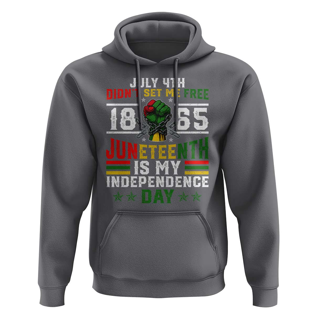 July 4th Didn't Set Me Free 1865 Juneteenth Is My Independence Day Hoodie