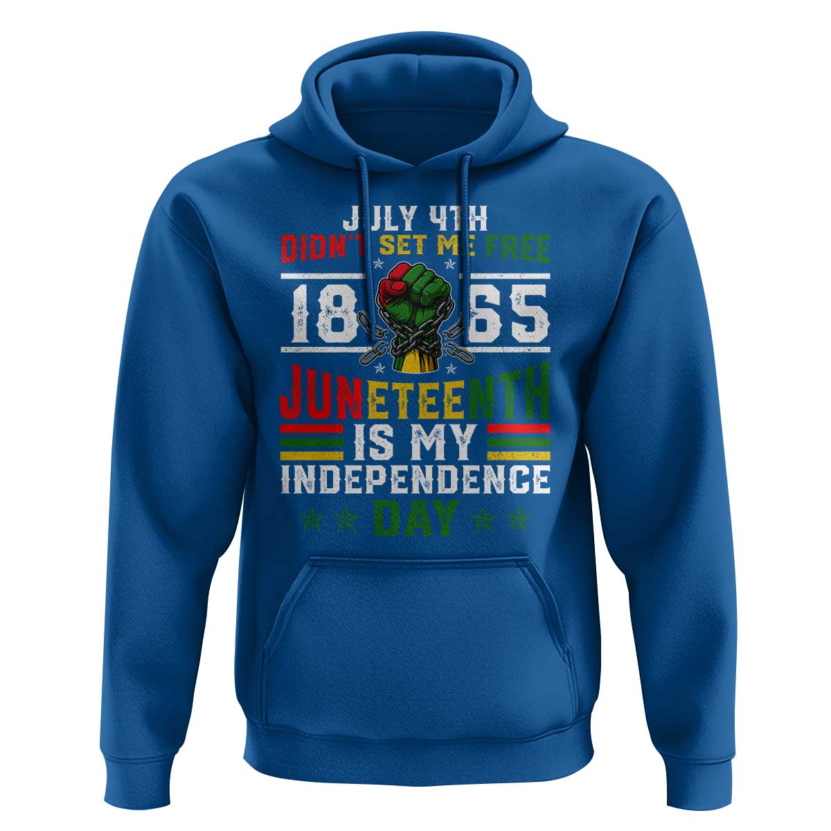 July 4th Didn't Set Me Free 1865 Juneteenth Is My Independence Day Hoodie