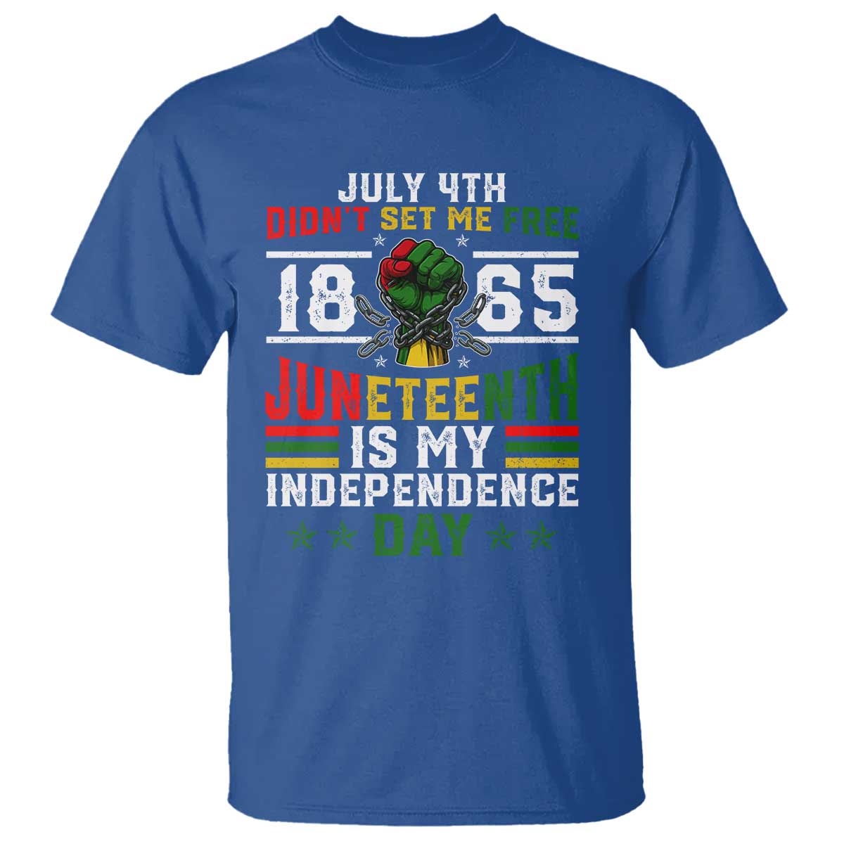 July 4th Didn't Set Me Free 1865 Juneteenth Is My Independence Day T Shirt