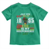 July 4th Didn't Set Me Free 1865 Juneteenth Is My Independence Day Toddler T Shirt