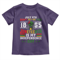 July 4th Didn't Set Me Free 1865 Juneteenth Is My Independence Day Toddler T Shirt
