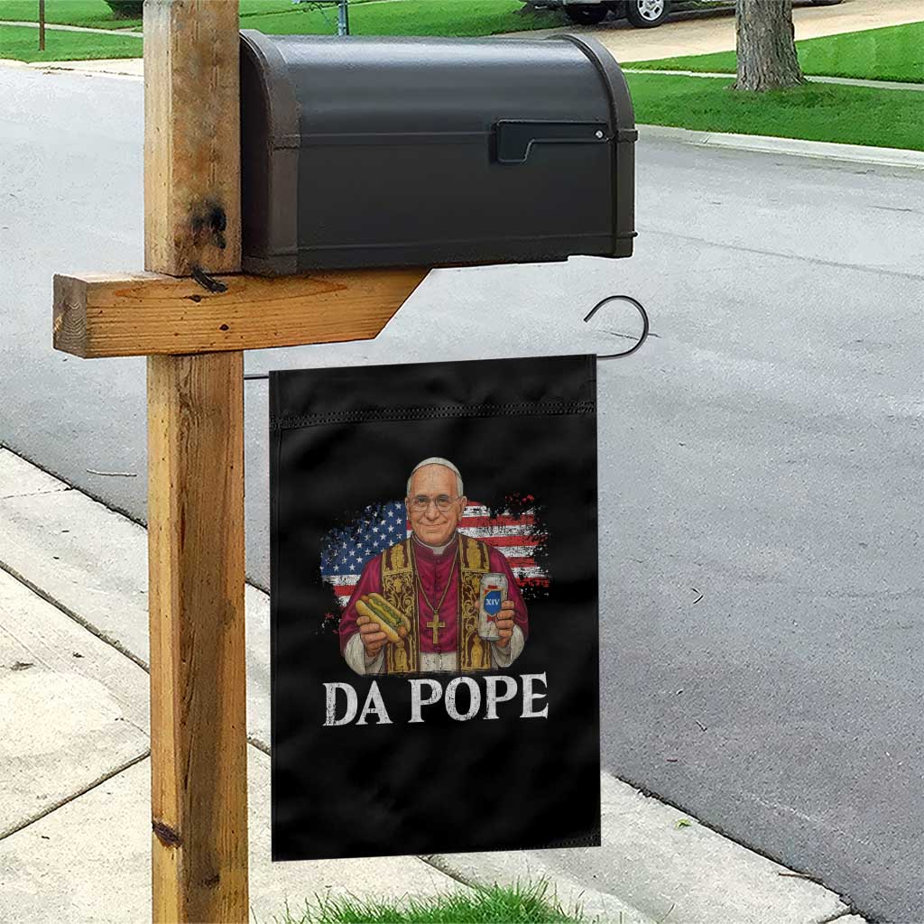 Funny Da Pope America Chicago Leo XIV Garden Flag Hotdog And Beer - Wonder Print Shop