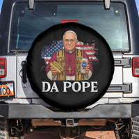 Funny Da Pope America Chicago Leo XIV Spare Tire Cover Hotdog And Beer