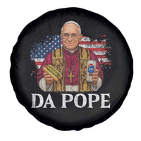 Funny Da Pope America Chicago Leo XIV Spare Tire Cover Hotdog And Beer